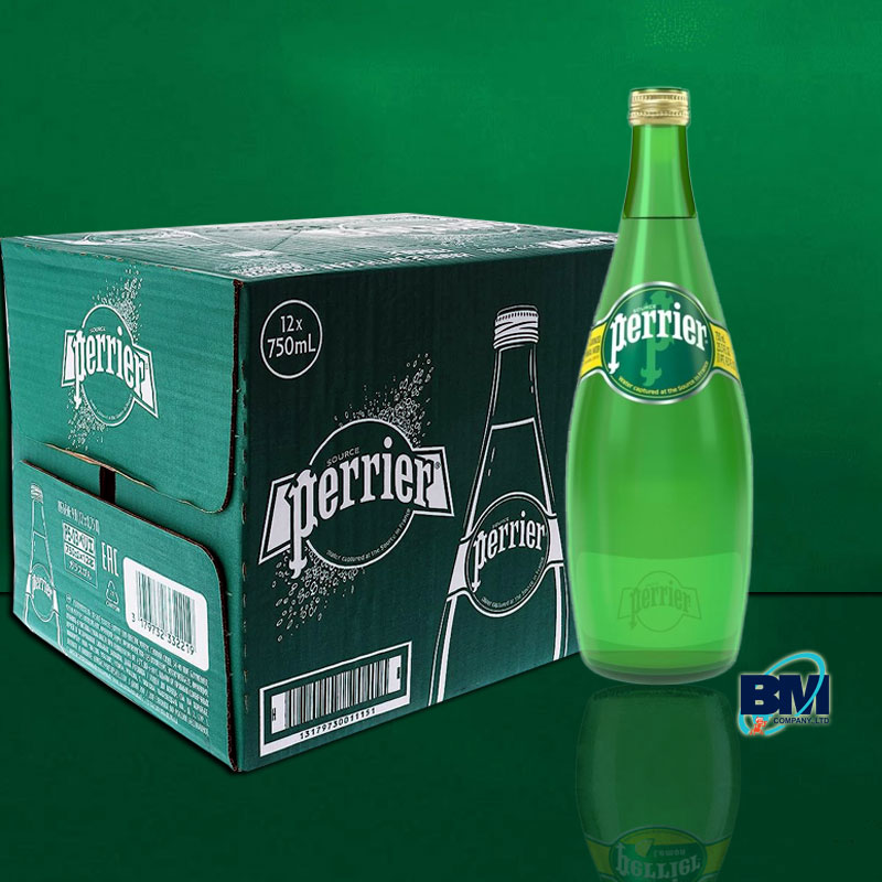 Thùng Nước Perrier Chai 750ml (Thùng 12 Chai)